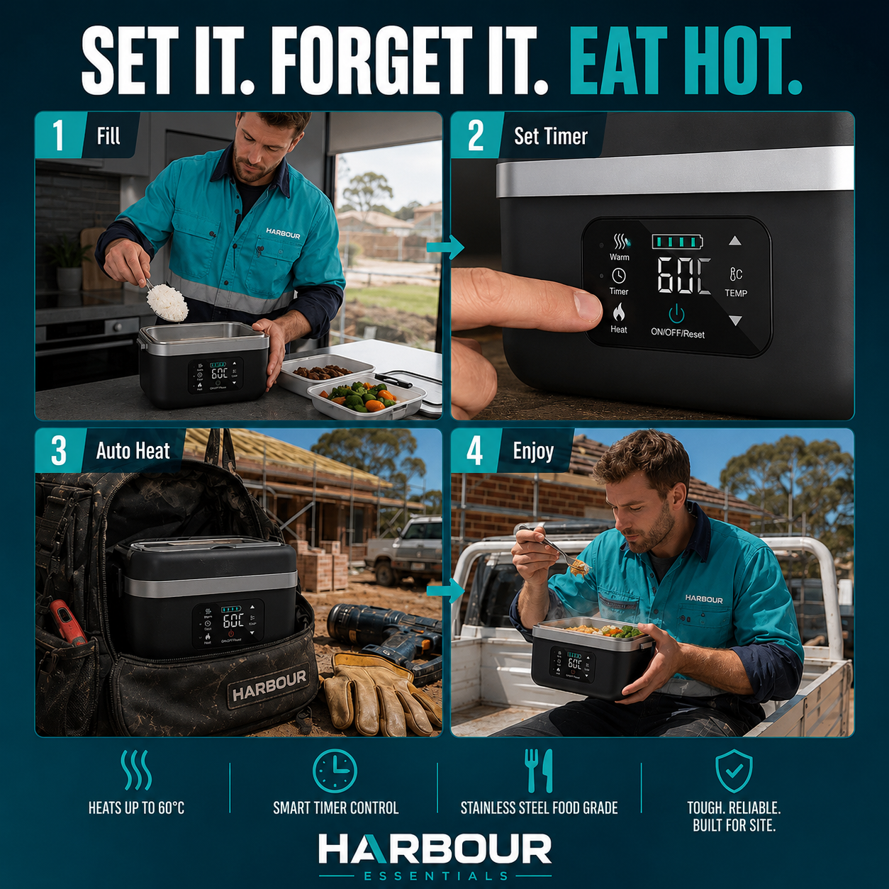 Harbour Essentials - Heated Meal Box