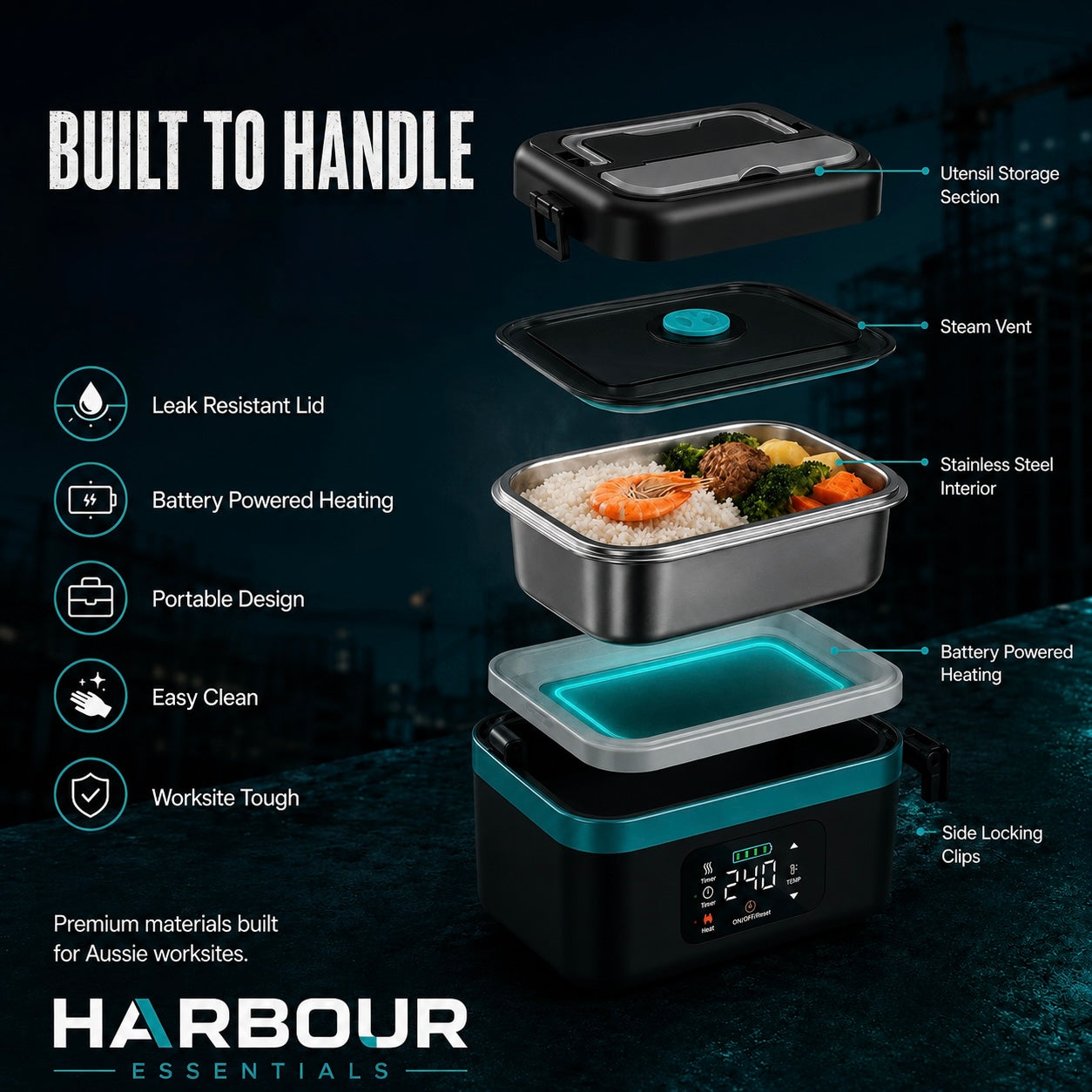Harbour Essentials - Heated Meal Box